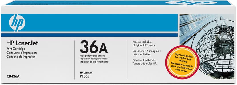 HP Värikasetti Musta 36A 2K - CB436A