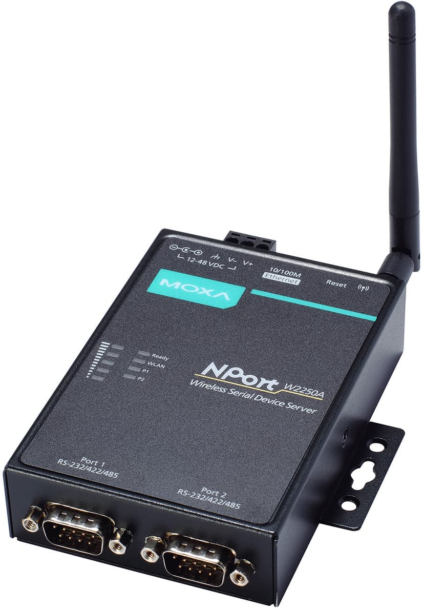 Moxa NPort W2250A-T 2-Port Wireless Device Server