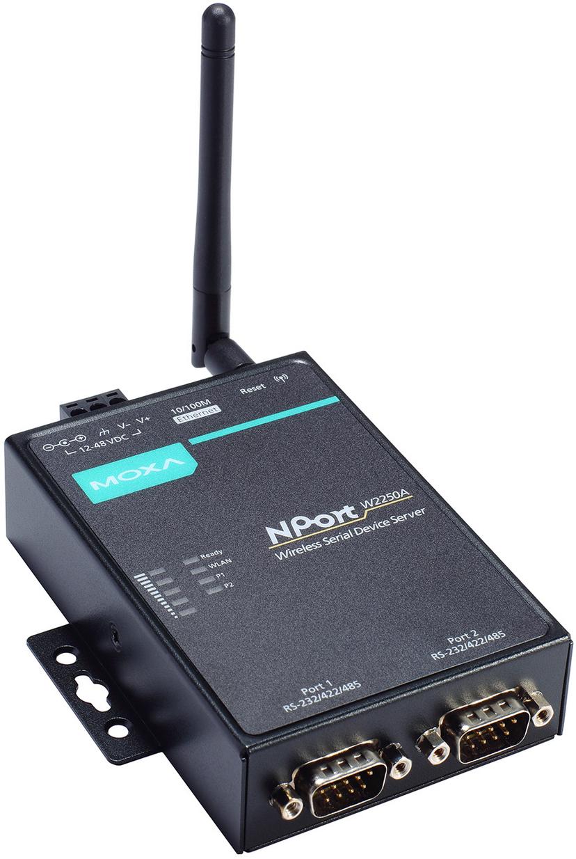 Moxa NPort W2250A-T 2-Port Wireless Device Server