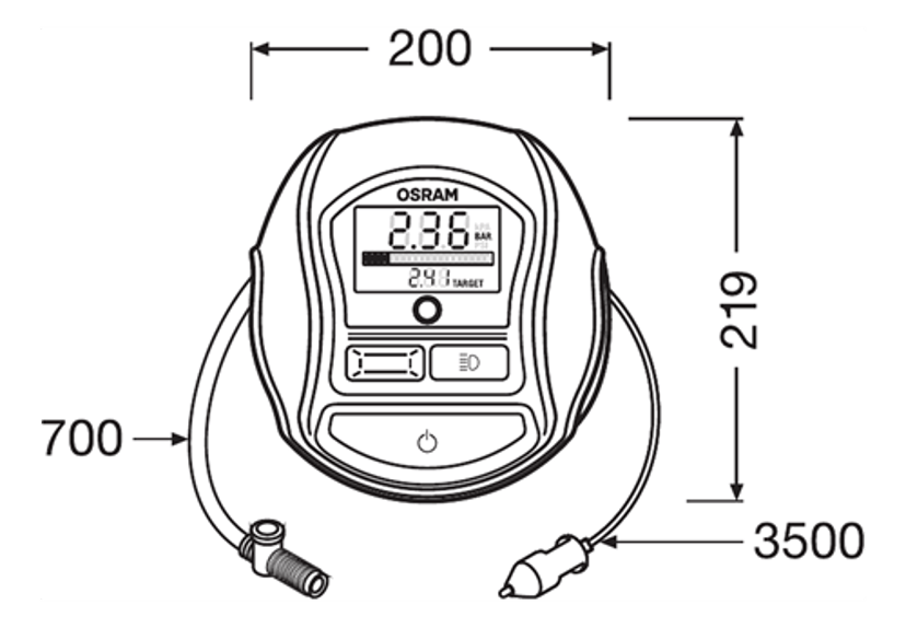 Osram Automotive Tyreinflate 1000