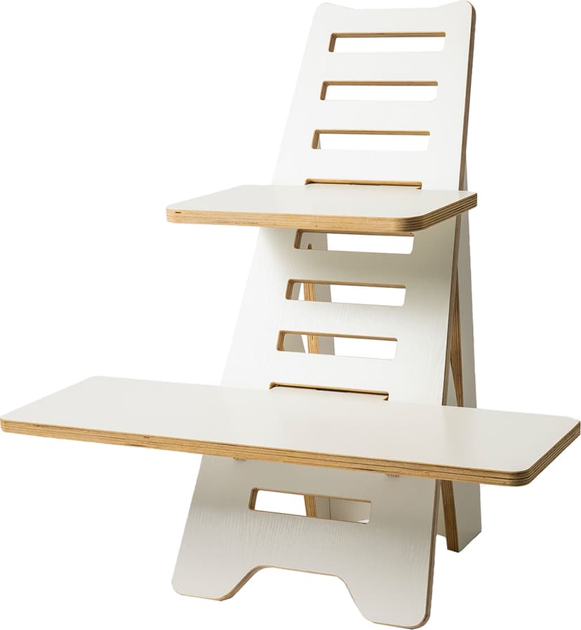 Prokord Sit To Stand Desk Wood White