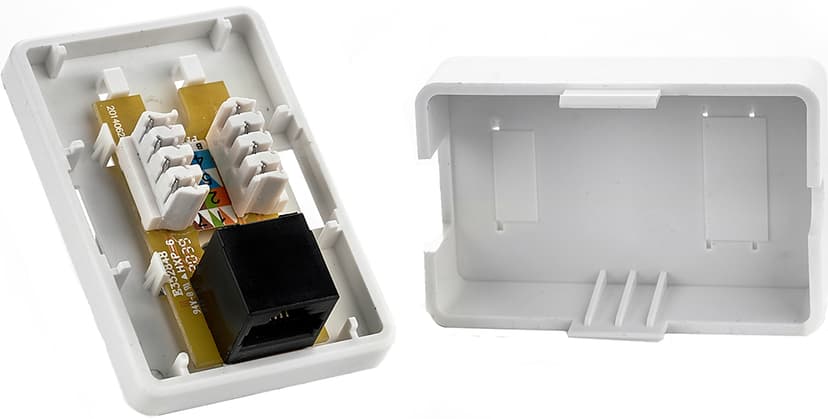 Prokord Utenpåliggende nettverksuttak 1-port CAT 6a