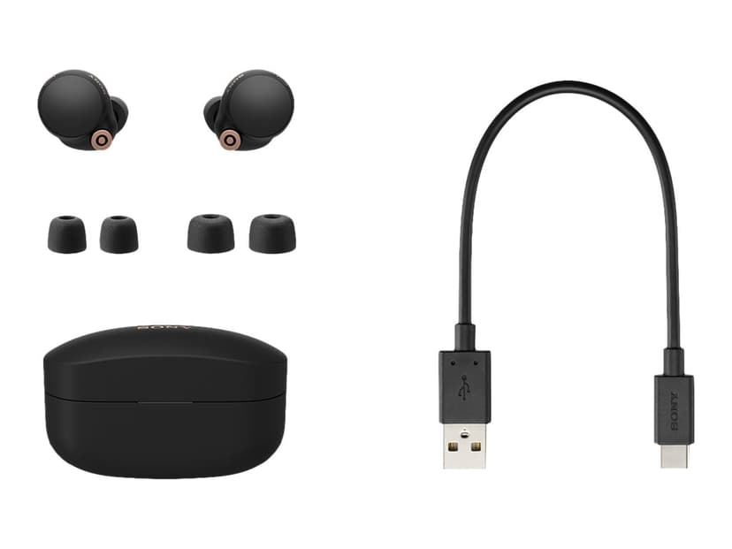 Sony Langattomat WF-1000XM4-vastamelukuulokkeet Täysin langattomat kuulokkeet Musta