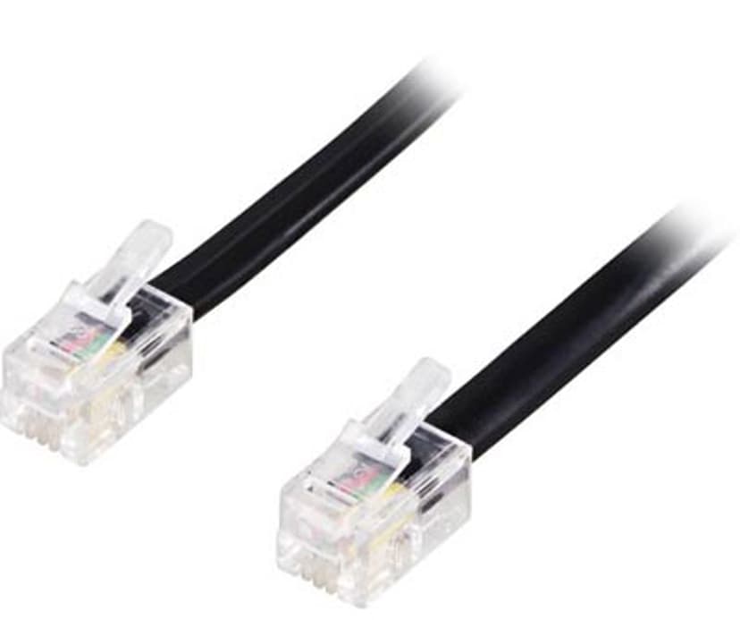 Deltaco DEL-154B 2m RJ-10 Hane RJ-10 Hane