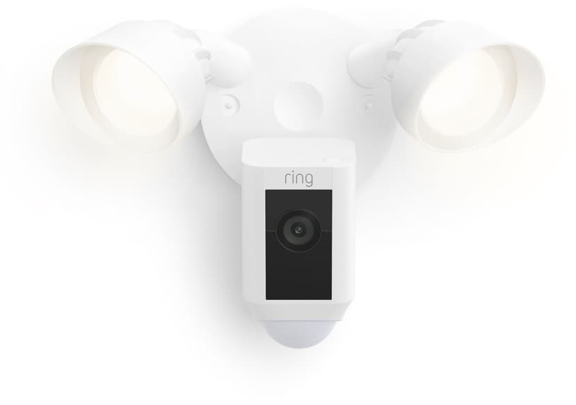 Ring Floodlight Cam Wired Plus - Valkoinen