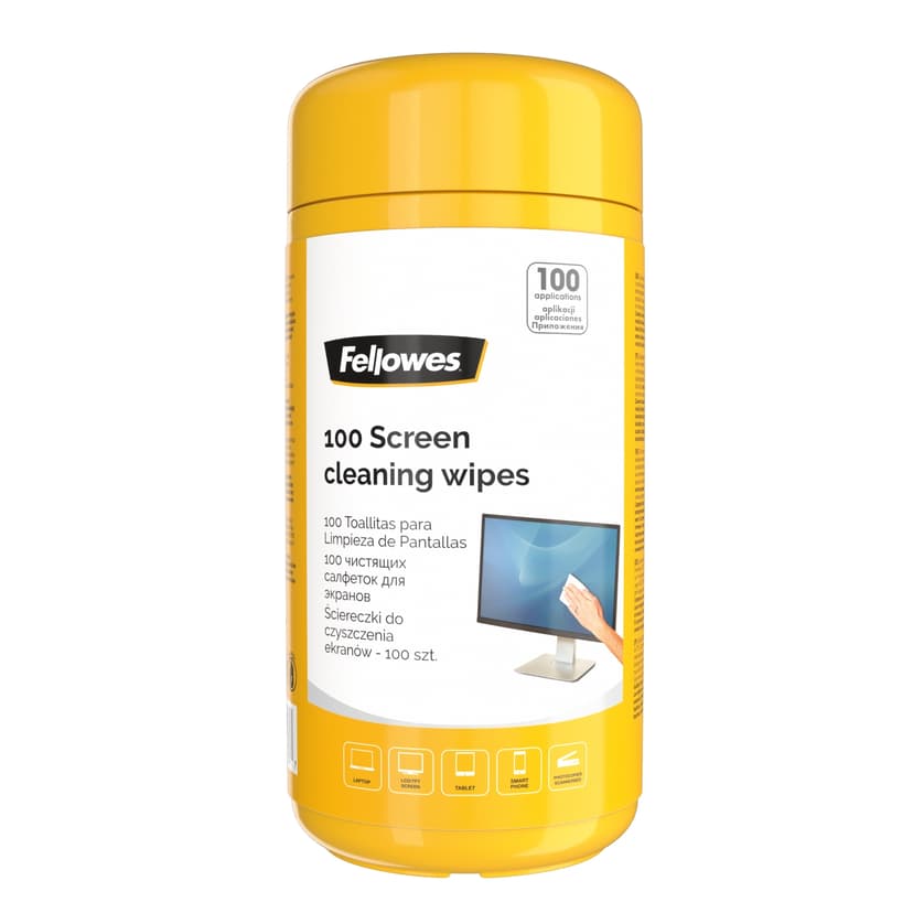 Fellowes Wet Wipes - Screen/LCD/TFT