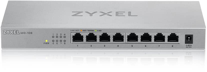 Zyxel MG-108 8-portars 2.5 Gigabit Switch