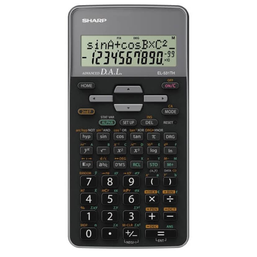 Sharp Teknisk kalkulator EL-531TH Grå