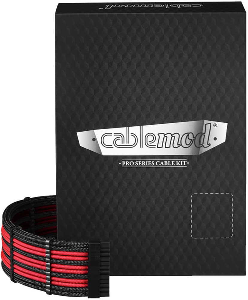 CableMod PRO ModMesh C-Series RMi, RMx & RM Musta, Punainen