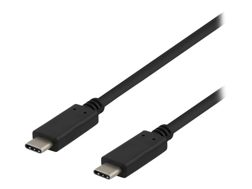 Deltaco USBC-1402 1m USB C USB C Musta