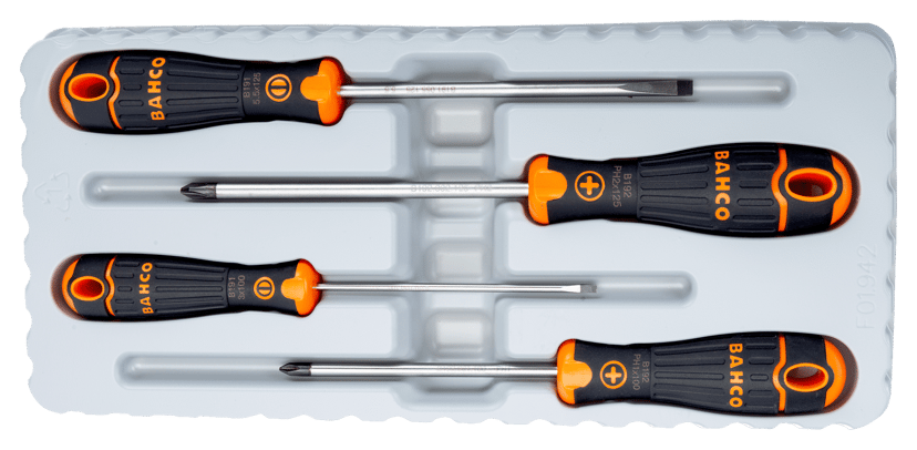 GENERIC Bahco Standard Phillips, Slotted Screwdriver Set 4 Piece