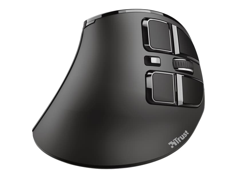 Trust Voxx ergonomisk mus Trådlös 2,400dpi Vertikal mus Svart