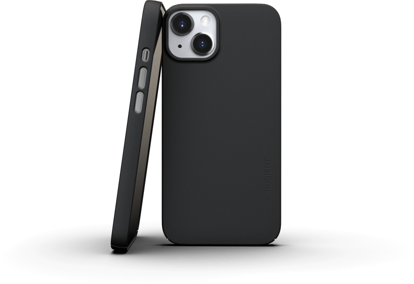 Nudient Thin Precise Case V3 iPhone 13 Musteen musta