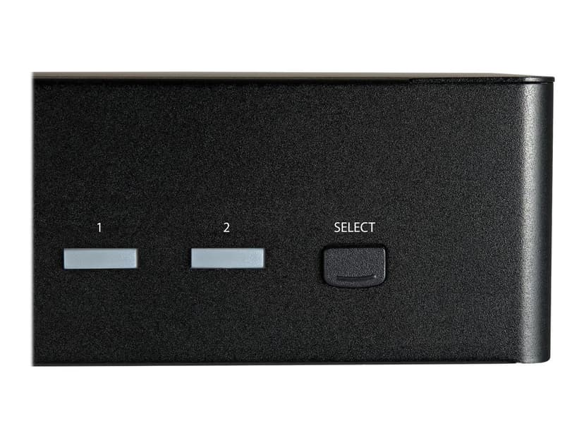 Startech .com 2 Port Dual Monitor HDMI KVM Switch, 4K 60Hz Ultra HD HDR, Desktop 4K HDMI 2.0 KVM Switch with 2 Port USB 3.0 Hub (5Gbps) & 4x USB 2.0 HID Port, Audio, Hotkey Switching, TAA