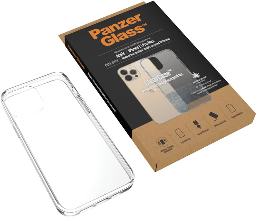 Panzerglass Clearcase iPhone 13 Pro Max Läpinäkyvä