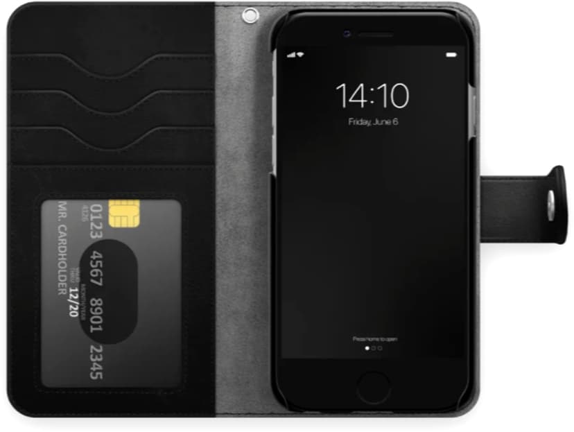 iDeal of Sweden Magnet Wallet+ Läppäkansi Matkapuhelimelle iPhone 13 Musta