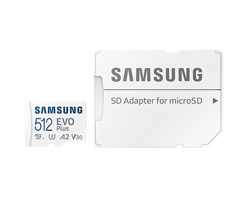 Samsung Evo Plus Microsdxc 512Gb A2 V30 U3 W/a 512GB microSDXC UHS-I -muistikortti