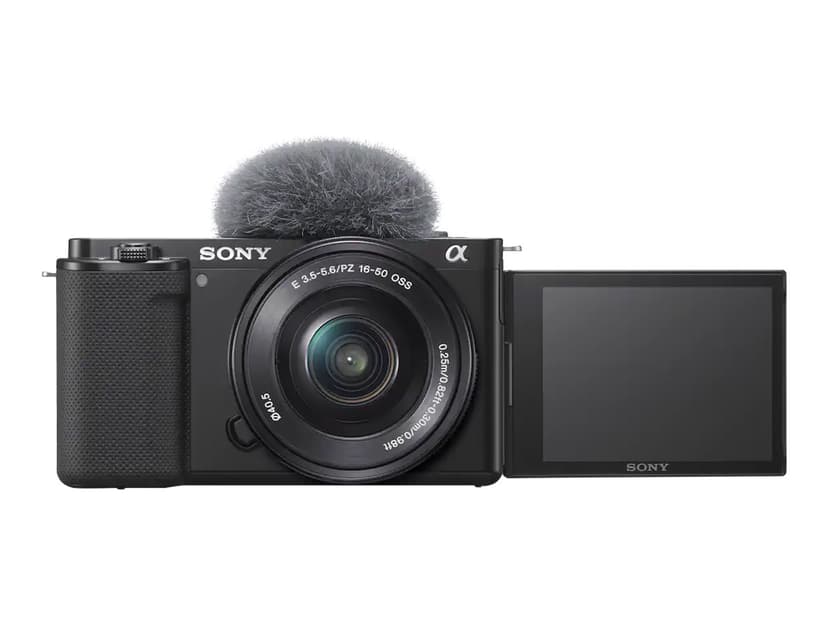 Sony ZV-E10L-vlogikamera + 16–50 mm:n objektiivi