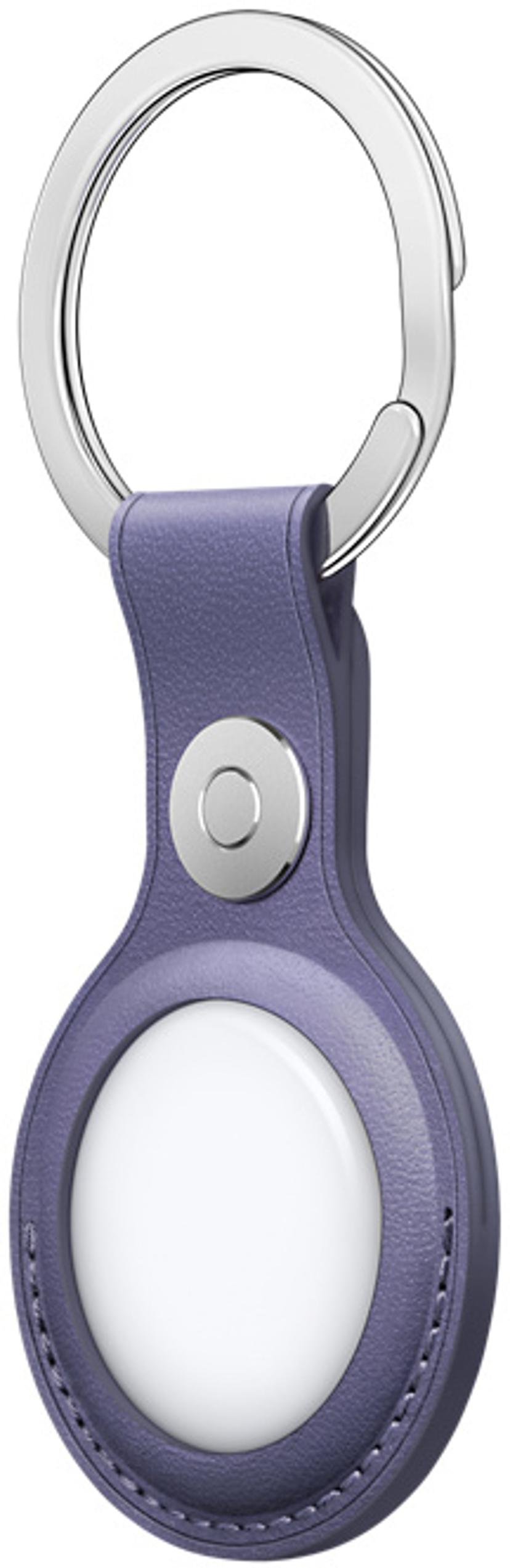 Apple AirTag Leather Key Ring Violetti