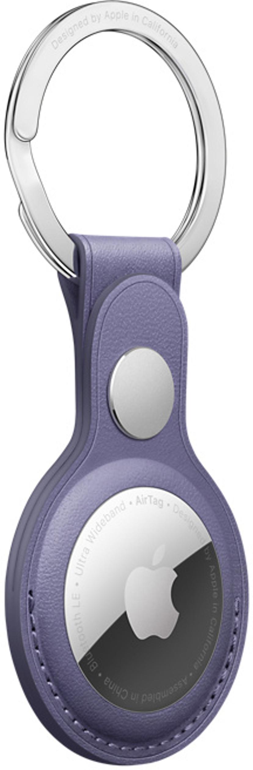 Apple AirTag Leather Key Ring Violetti