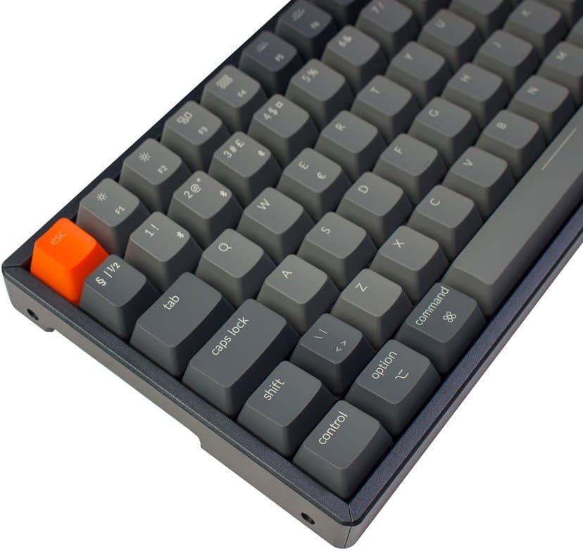 Keychron K2 RGB Aluminium Brown (Version 2) Kablet, Trådløs Nordisk Grå, Svart Tastatur