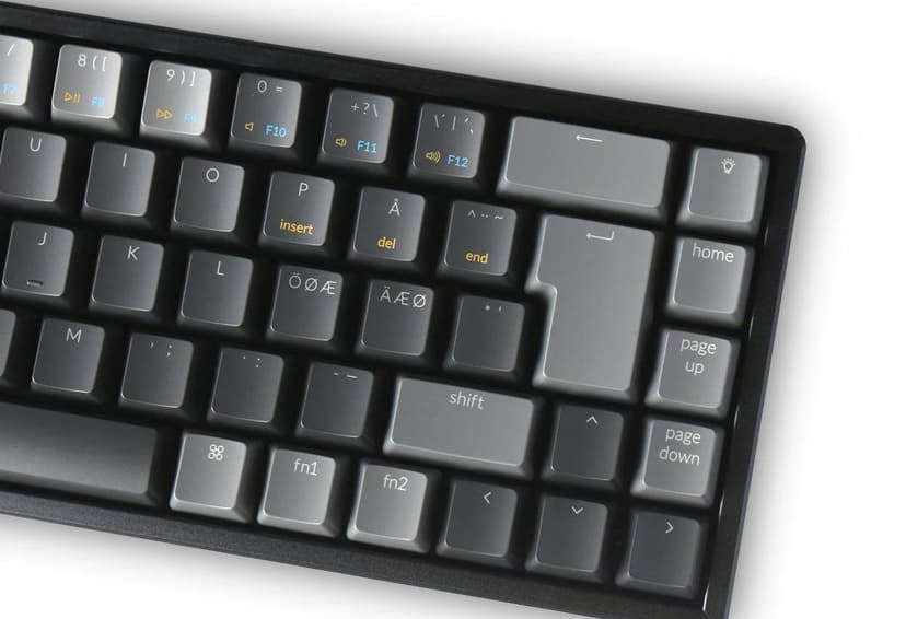 Keychron K6 RGB Aluminium Brown Langallinen, Langaton, USB-C Pohjoismaat Musta Näppäimistö