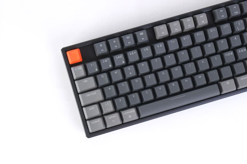 Keychron K8 RGB Aluminium Hot-Swap Brown Kablet, Trådløs Nordisk Grå, Svart Tastatur