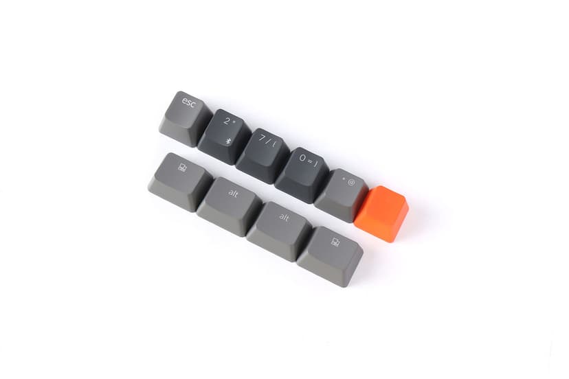 Keychron K8 RGB Aluminium Hot-Swap Brown Kablet, Trådløs Nordisk Grå, Svart Tastatur