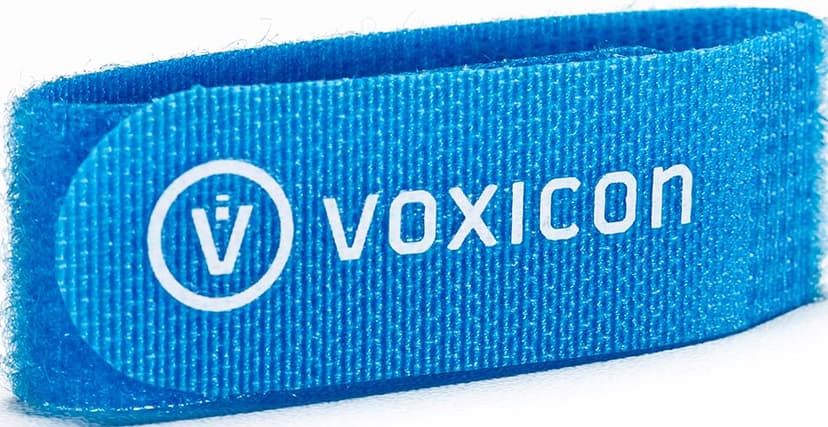Voxicon Voxicon DUS102VXB kaapelinjärjestäjä Universaali Koukullinen ja lenkillinen nippuside Sininen 4 kpl