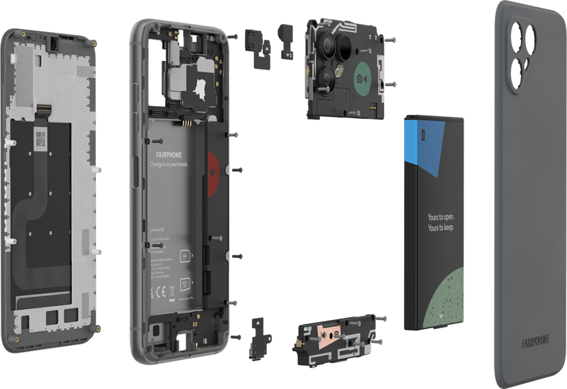 Fairphone 4 128GB Kaksois-SIM Harmaa