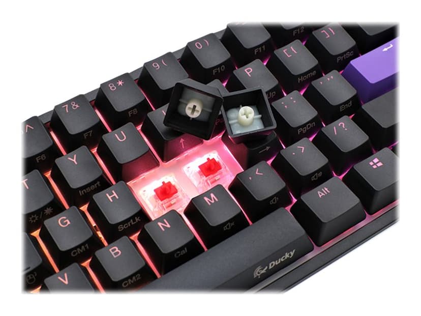 Ducky One 2 Mini Cherry Mx Red RGB 2020 Kabelansluten Nordisk Tangentbord