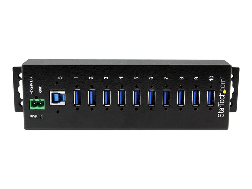 Startech 10 Port Industrial USB 3.0 Hub with ESD & 350W Surge Protection