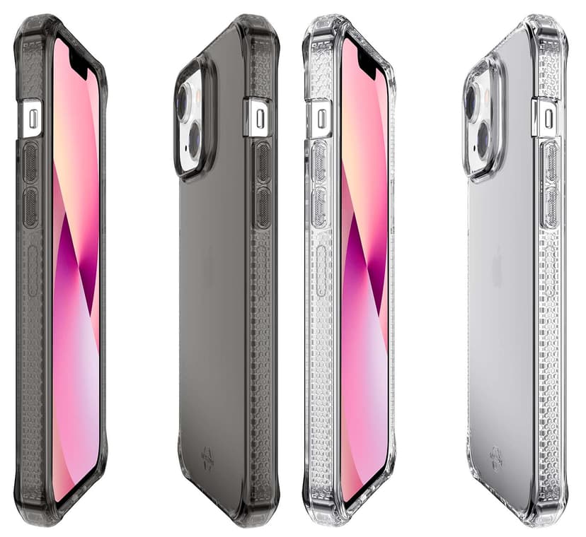 Cirafon Nano Clear Duo Drop Safe iPhone 13 Läpikuultava, Läpikuultava musta
