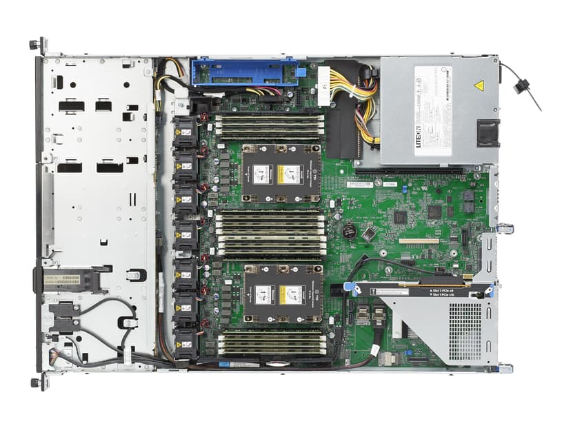 HPE ProLiant DL160 Gen10 – 2 x 240 Gt:n SSD, redundantti PSU ja ylimääräistä RAM-muistia Xeon Silver, L3 4208 8-ydin 32GB