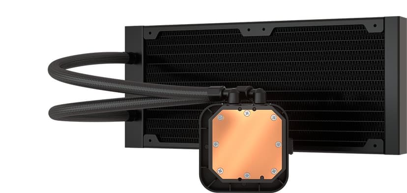 Corsair Corsair Wasserkühler ICue H100i Elite LCD Suoritin All-in-one-nesteenjäähdytin 12 cm Musta 1 kpl