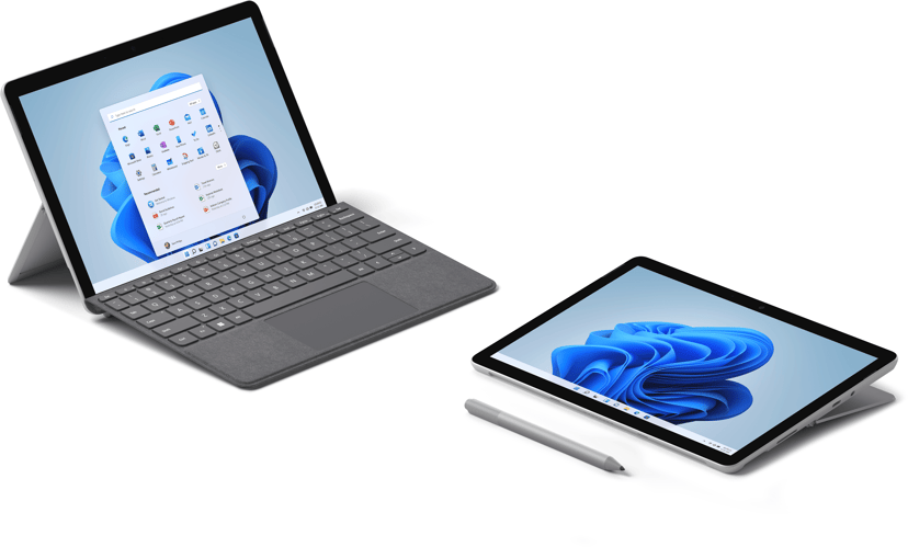 Microsoft Surface Go 3 yrityksille 10.5" Pentium Gold 64GB 4GB Platina