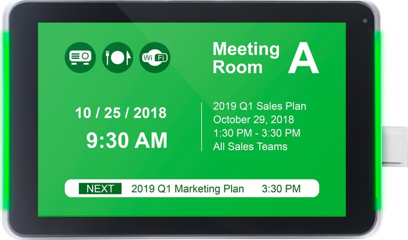 Iadea XDS-1078 10" Android Room Panel for Meetio
