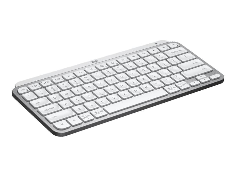 Logitech MX Keys Mini Trådlös Nordisk Grå, Vit Tangentbord