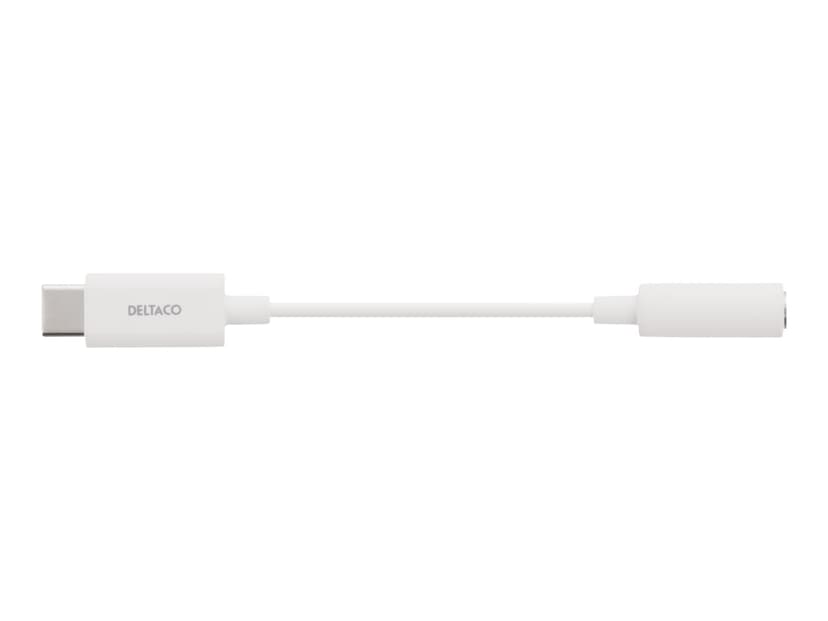 Deltaco USBC-1145 24 pin USB-C Hane Minitelefon 3,5 mm, 4-poligt Hona