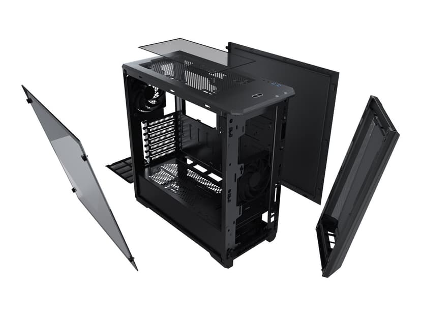 Phanteks Eclipse P400A Temp Glass Black Svart