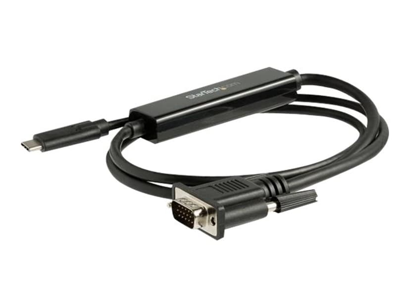 Startech USB-C to VGA Adapter ulkoinen videoadapteri 1m USB-C Uros VGA Uros