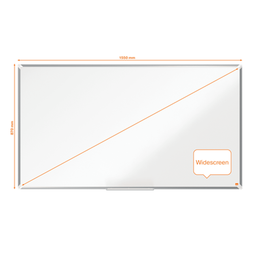 Nobo Whiteboard Premium Plus Wide Emalj 155x87cm 70"