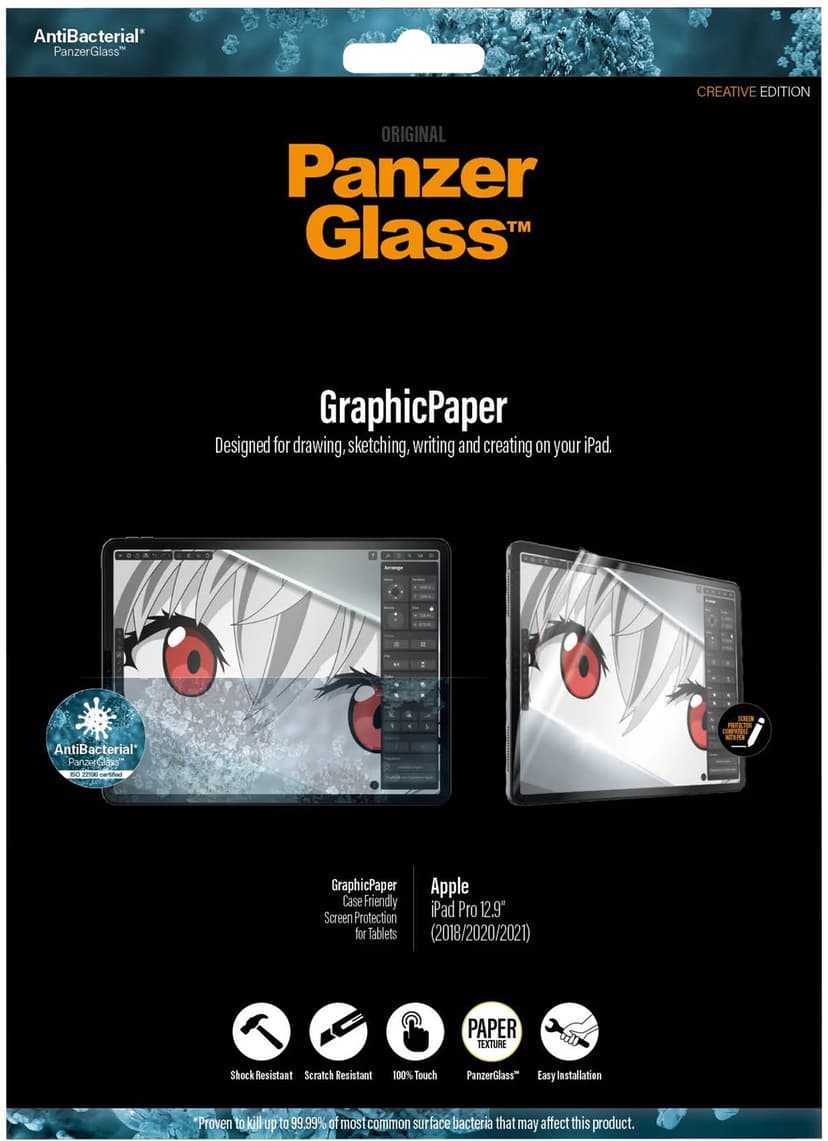 Panzerglass Graphic Paper iPad Pro 12.9" 3rd gen, iPad Pro 12.9" 4th gen, iPad Pro 12.9" 5th gen, iPad Pro 12.9" 6th gen