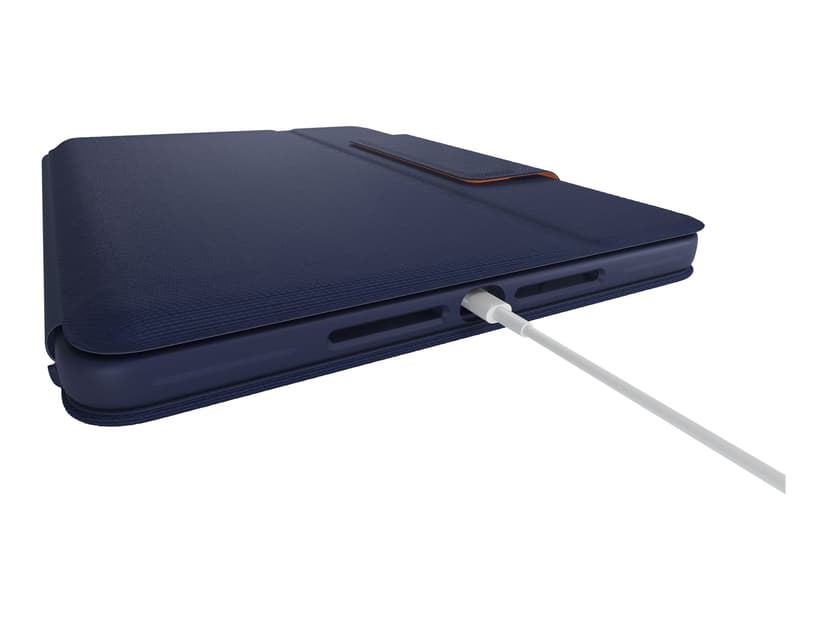 Logitech Rugged Combo 3 for iPad 7/8/9:e Gen Langallinen, Apple Smart connector Sininen Näppäimistö- ja kalvokotelo