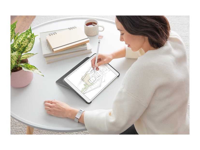 Logitech Combo Touch For Ipad 7/8/9Th Gen Kabelansluten Hela norden Grå Tangentbord och foliefodral