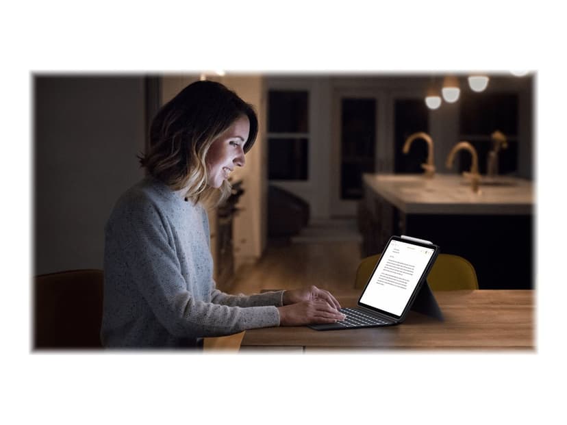 Logitech Combo Touch for iPad Pro 1/2/3 & 4 Gen 11" Langallinen, Apple Smart connector Pohjoismainen Harmaa Näppäimistö- ja kalvokotelo