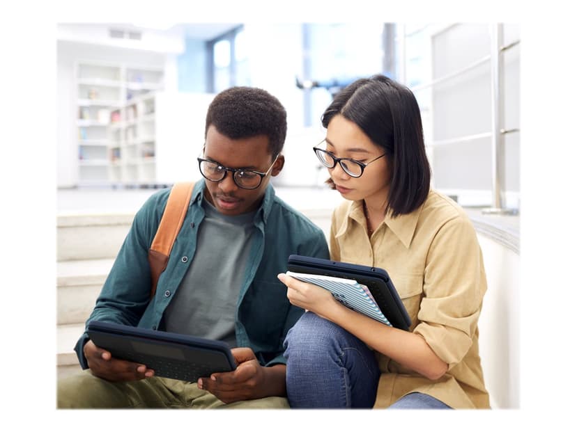 Logitech Rugged Combo 3 Touch for iPad 7/8/9:e Gen Education Langallinen, Apple Smart connector Pohjoismainen Sininen Näppäimistö- ja kalvokotelo