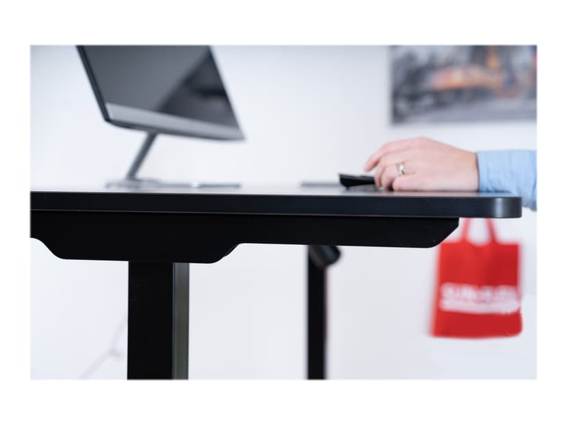 Sun-Flex Korkeussäädettävä työpöytä, 120 x 60 cm, musta