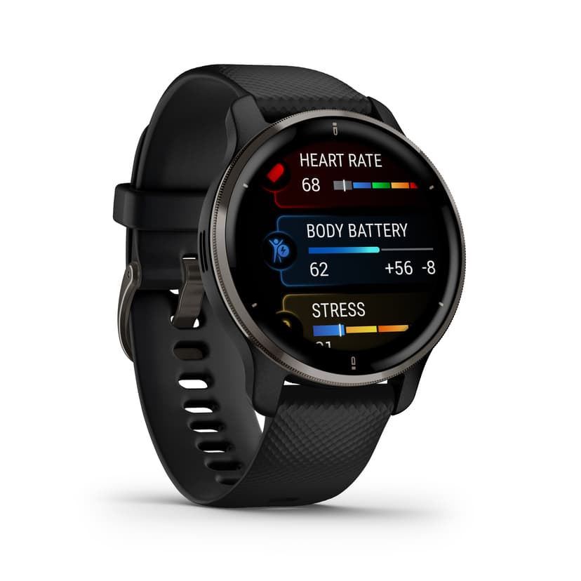 Garmin Venu 2 Plus GPS/GLONASS/Galileo-kello, Hybrid smart watch