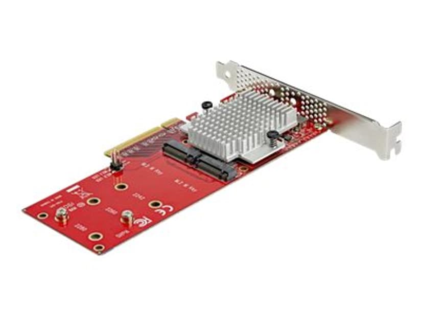 Startech .com Dual M.2 PCIe SSD Adapter Card, x8 / x16 Dual NVMe or AHCI M.2 SSD to PCI Express 3.0, M.2 NGFF PCIe (M-Key) Compatible, Vented, Supports 2242, 2260, 2280, JBOD, Mac & PC